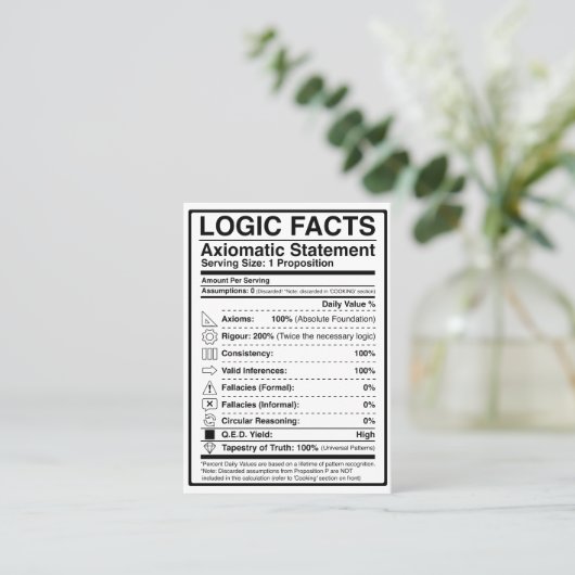 LOGIC_FACTS 名刺 (スタンド正面)