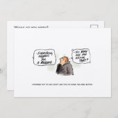 「Logicus Randomus」がんおもしろいはがき (正面/裏面)