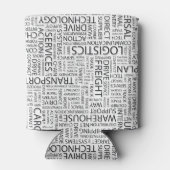 LOGISTICSパターン（単語あり） 缶クーラー (裏面)