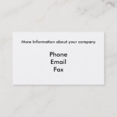 Logistics Company 名刺 (裏面)