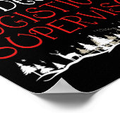 Logistics Supervisor Xmas Job Funny Christmas  ポスター (角)