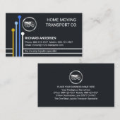 Logistics Transport Route Lines Trucker 名刺 (正面/裏面)