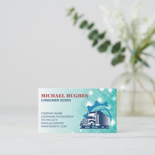 Logistics | Truck Delivery Drivers 名刺 (スタンド正面)
