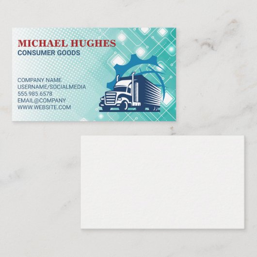 Logistics | Truck Delivery Drivers 名刺 (正面/裏面)