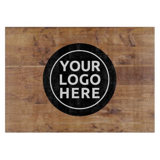 LOGOまたはGRAPHIC | オリジナルガラス製まな板 カッティングボード (正面)
