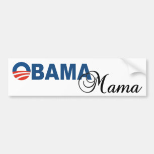 Logoオバマのママのバンパーステッカー バンパーステッカー