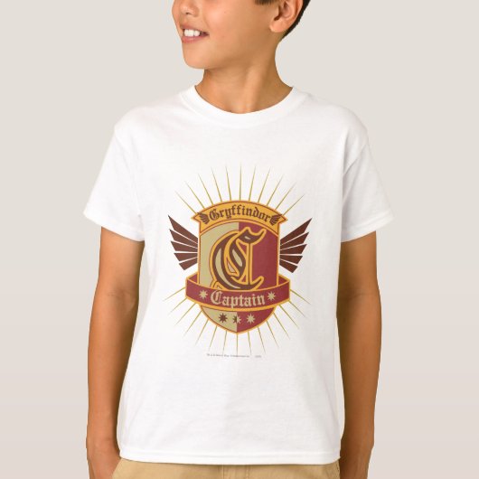 Logoハリー・ポッターシリーズ| Gryffindor QUIDDITCH™の大尉 Tシャツ (正面)