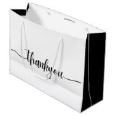 Logoパーソナライズされた Businessに感謝カスタムする ラージペーパーバッグ (正面アングル)