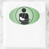 LOGO整形外科の(骨)博士 楕円形シール (バッグ)