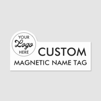 LOGO 3" x 1.5" カスタムマグネット名札ブランク 名札
