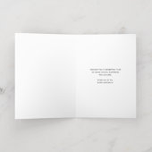 Logo Balloon White Business Foil Birthday Card 箔シーズンカード (内側レイダウン)