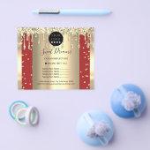 Logo Beauty Makeup Nails Price List Ggoldden Drips チラシ (シングル)