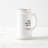Logo Beer Stein ビールジョッキ (正面右)