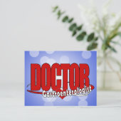LOGO BIG RED Gastroenterologistの博士 ポストカード (スタンド正面)