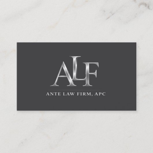 Logo Black Business Card 名刺 (正面)