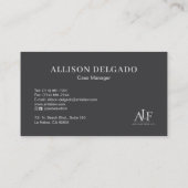 Logo Black Business Card 名刺 (裏面)