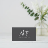 Logo Black Business Card 名刺 (スタンド正面)