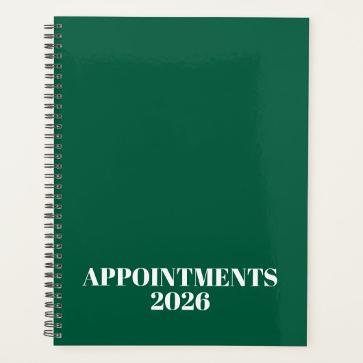 Logo black white monogram initials business 2026  プランナー手帳 (正面)