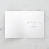 Logo Black White Simple Corporate Birthday Card シーズンカード (内部)