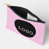 LOGO BRAND CLIENT GIFT MARKETING MERCH BALLET PINK アクセサリーポーチ (見開き)