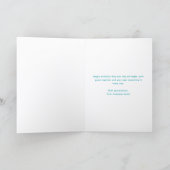 Logo Bright Teal Balloons Corporate Birthday Card シーズンカード (内部)
