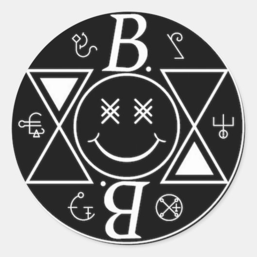 Logo Bromance ラウンドシール (正面)