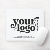 Logo Business Company Branded White Promotional マウスパッド (マウス)
