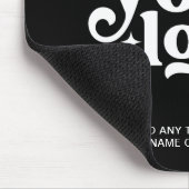 Logo Business Corporate Company Branded Black マウスパッド (コーナー)