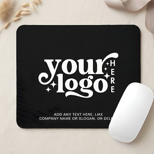 Logo Business Corporate Company Branded Black マウスパッド