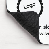 Logo | Business Corporate Company Minimalist Gel マウスパッド (コーナー)