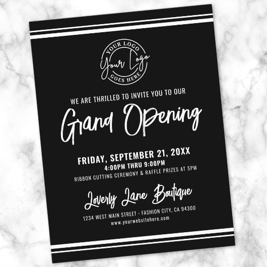 Logo Business Grand Opening ポストカード