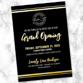 Logo Business Grand Opening 箔招待状