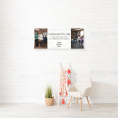 Logo Business | Minimalist Modern Photo White 横断幕 (インサイチュ)