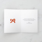 Logo Christmas Wreath Hand Painted Business シーズンカード (内部)