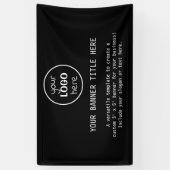 Logo d'entreprise Bannière personnalisé en promo 横断幕 (縦)