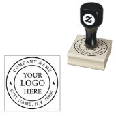 Logo d'entreprise Simple Élégant ラバースタンプ (押印)