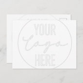 Logo Design Shirt, Your Logo, Your Text Here, Pers ポストカード (正面/裏面)