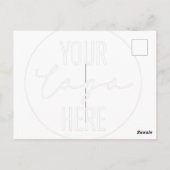 Logo Design Shirt, Your Logo, Your Text Here, Pers ポストカード (裏面)