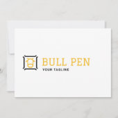Logo Download Bull Pen Logo | Finance Strength 招待状 (正面)