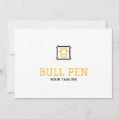 Logo Download Bull Pen Logo | Finance Strength 招待状 (正面)