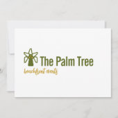 Logo Download Coconut Palm Tree Tropical Brand 招待状 (正面)