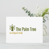 Logo Download Coconut Palm Tree Tropical Brand 招待状 (スタンド正面)