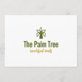 Logo Download Coconut Palm Tree Tropical Brand 招待状 (正面)
