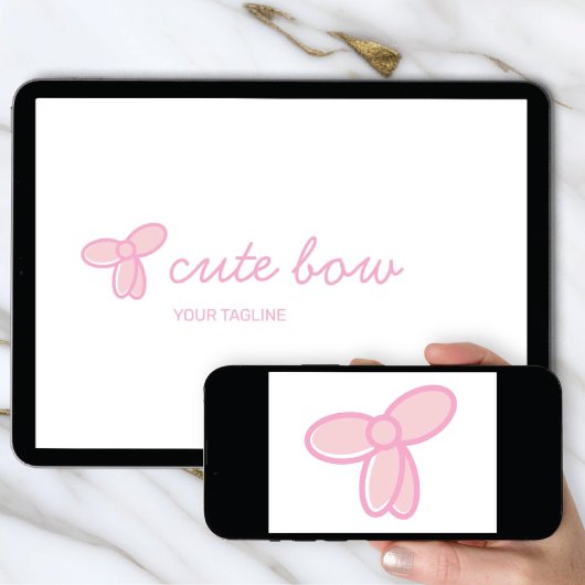 Logo Download Cute Bow | Boutique & Beauty Icon 招待状