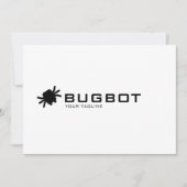 Logo Download Robotic Bug Logo | Tech Brand 招待状 (正面)