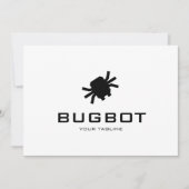 Logo Download Robotic Bug Logo | Tech Brand 招待状 (正面)
