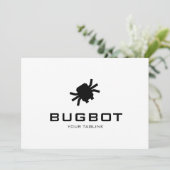 Logo Download Robotic Bug Logo | Tech Brand 招待状 (スタンド正面)
