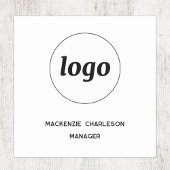 Logo Employee Staff Team Magnetic or Pin 名札