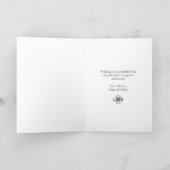 Logo Fun Cute Puppy Dog Corporate Birthday カード (内部)