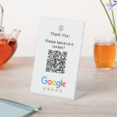 Logo Google Leave A Review QR Code Business 台座サイン (インサイチュ)